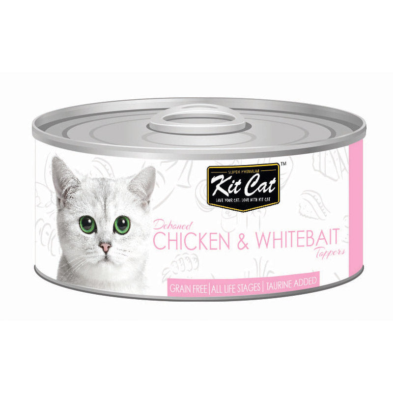 Kit Cat Chicken & Whitebait Toppers 80g