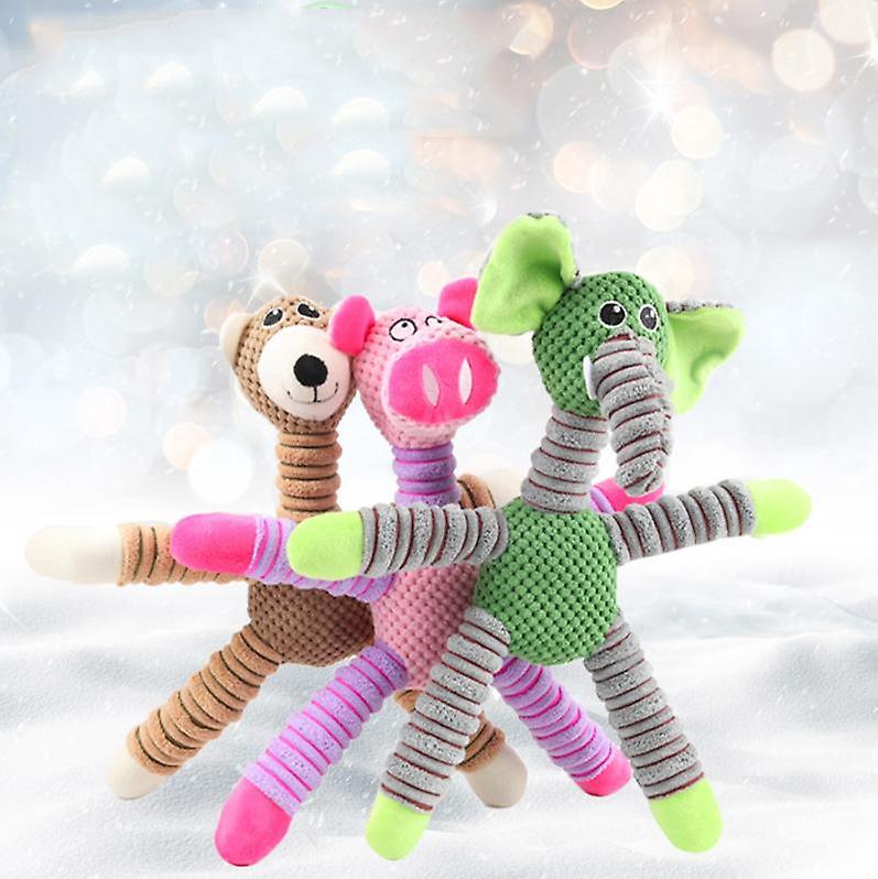Plush Pet Squeakz Tigger/Ely/Giraffe Dog Toy - 40 x 32.5cm