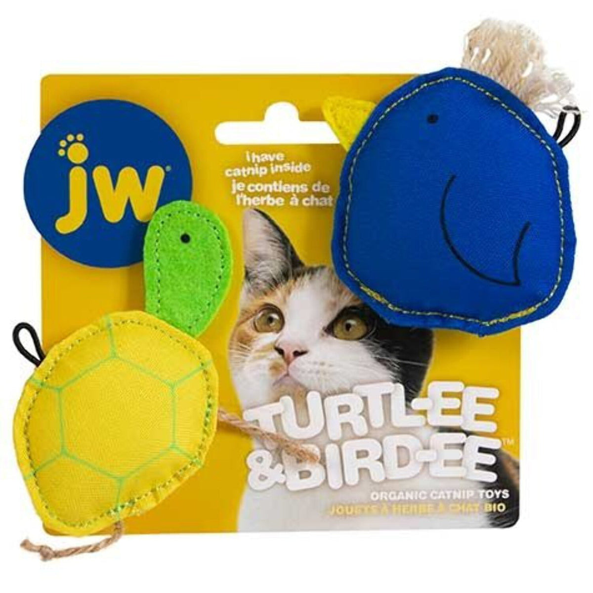 Petmate JW Bird-Ee & Turtl-Ee Catnip Cat Toy Combo