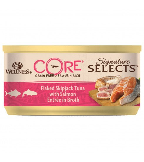 Wellness Core Signature Selects Flaked Skipjack Tuna with Salmon Adult Cat 79g