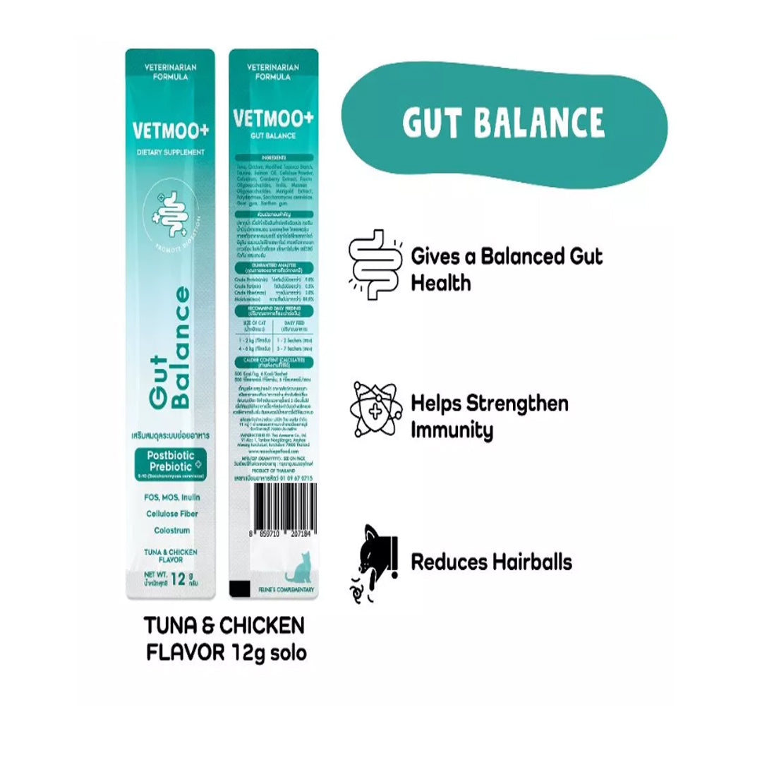Moochie Vetmoo - Tuna & Chicken Flavor Gut Balance Cat Food Supplements