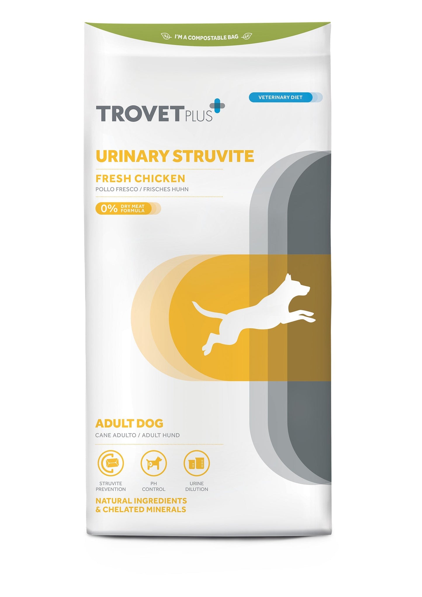 Trovet Plus Adult Dog Urinary Struvite Chicken Veterinary Diets 3kg