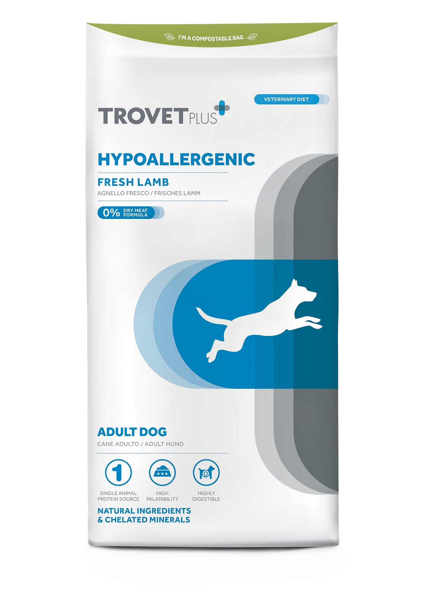 Trovet Plus Adult Dog Hypoallergenic Lamb Veterinary Diets 3kg