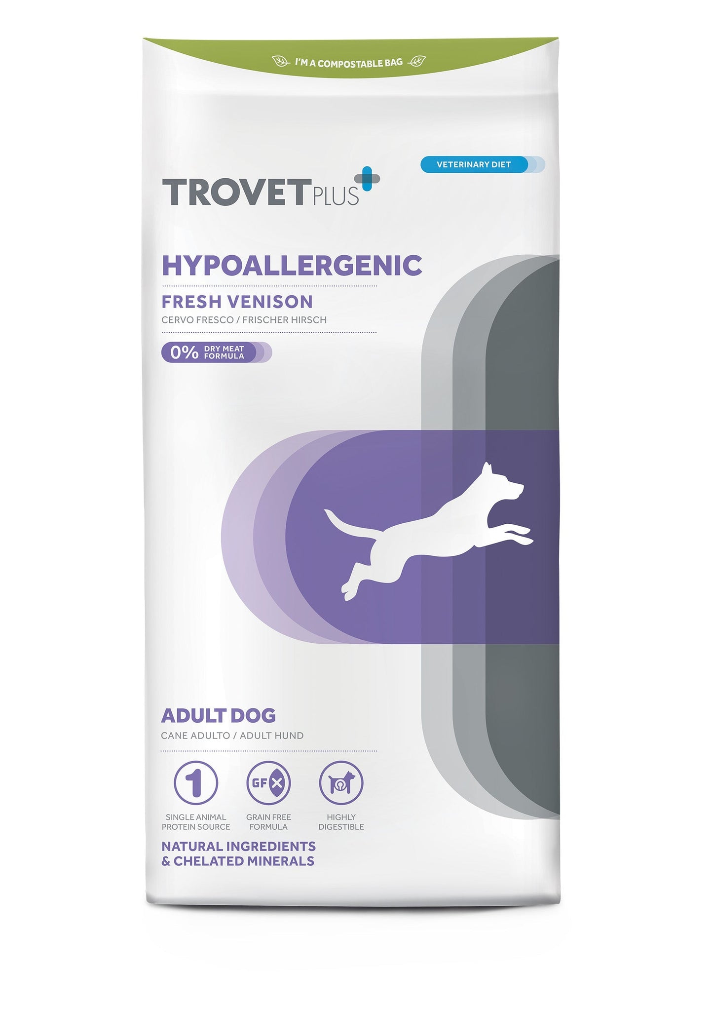 Trovet Plus Adult Dog Hypoallergenic Venison Veterinary Diets 3kg