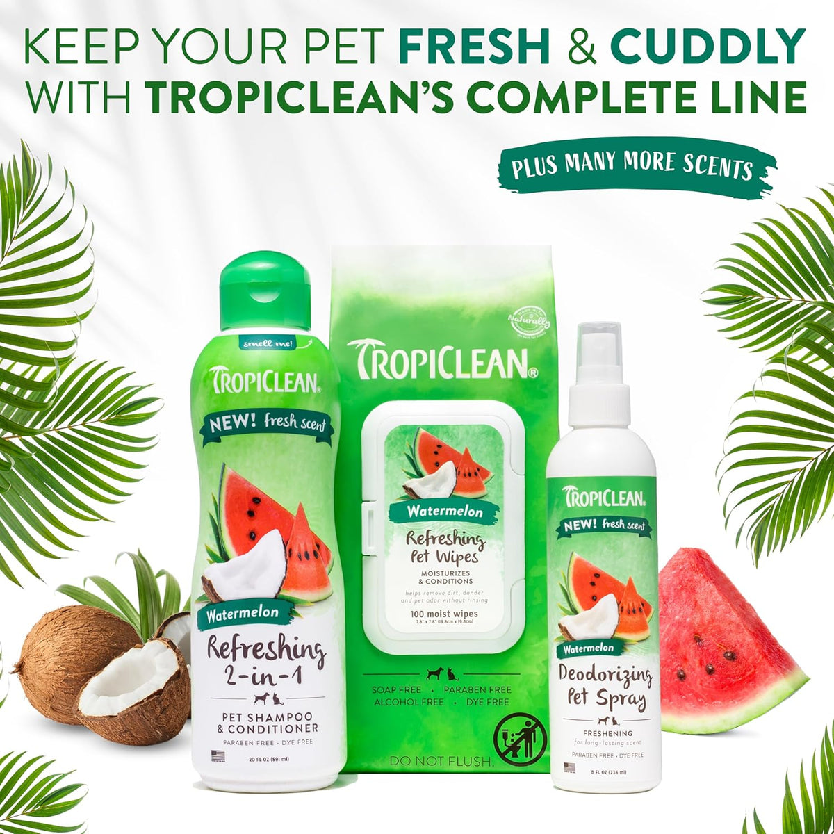 TropiClean Watermelon Deodorizing Pet Spray