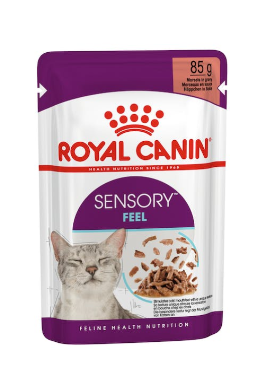 Royal Canin Feline Health Nutrition Sensory Feel (WET FOOD - POUCH) 85G Pack of 12