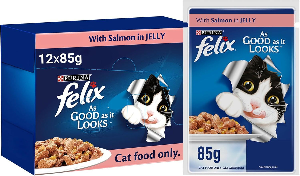 Purina Felix As Good As It Looks Adult Cat Wet Food Salmon 85g