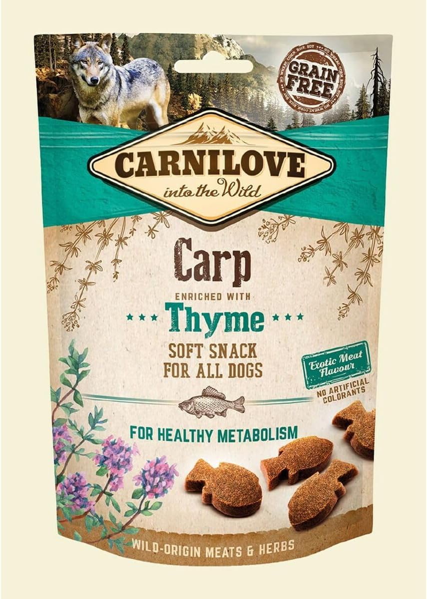 Carnilove Carp enriched with Thyme Soft Snack for Dogs 200g