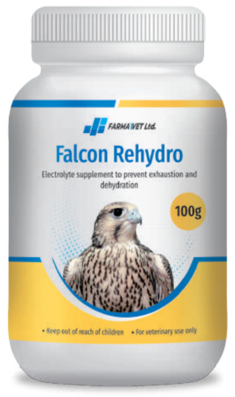 Farma Vet Falcon Rehydro (100 g) - Electrolyte Supplement to prevent exhaustion and dehydration