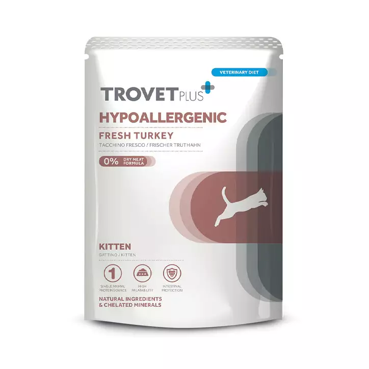 Trovet Plus Cat Pouch Kitten Hypoallaergrnic Turkey 85g