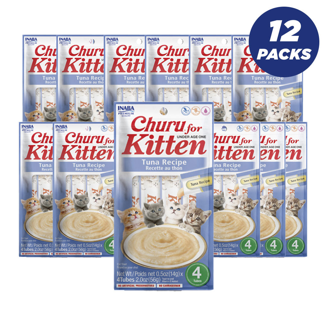 Inaba Churu Tuna For Kitten - 56G - Pack Of 12