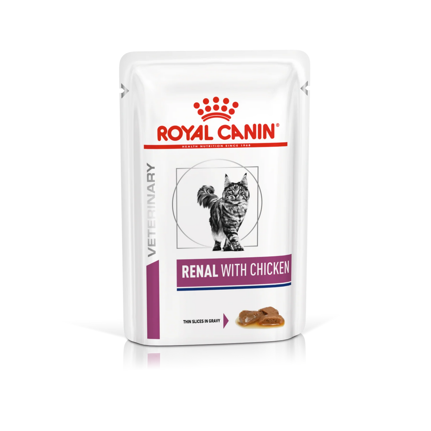 Royal Canin Vet Health Nutrition Feline Renal Chicken (Wet Food - Pouches) 12 x 85 g