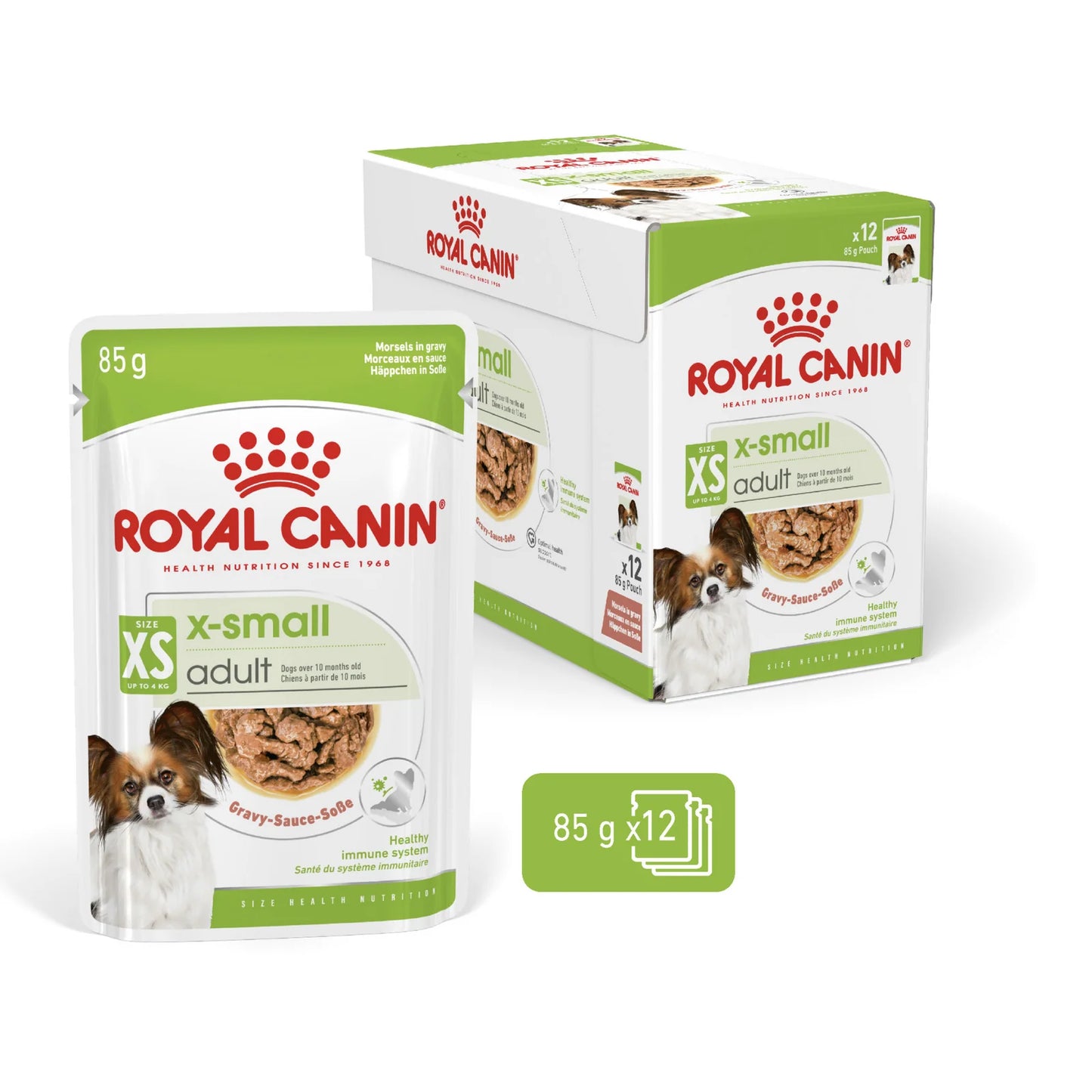 Royal Canin Size Health Nutrition XS Adult (Wet Food - Pouches) 12 x 85g