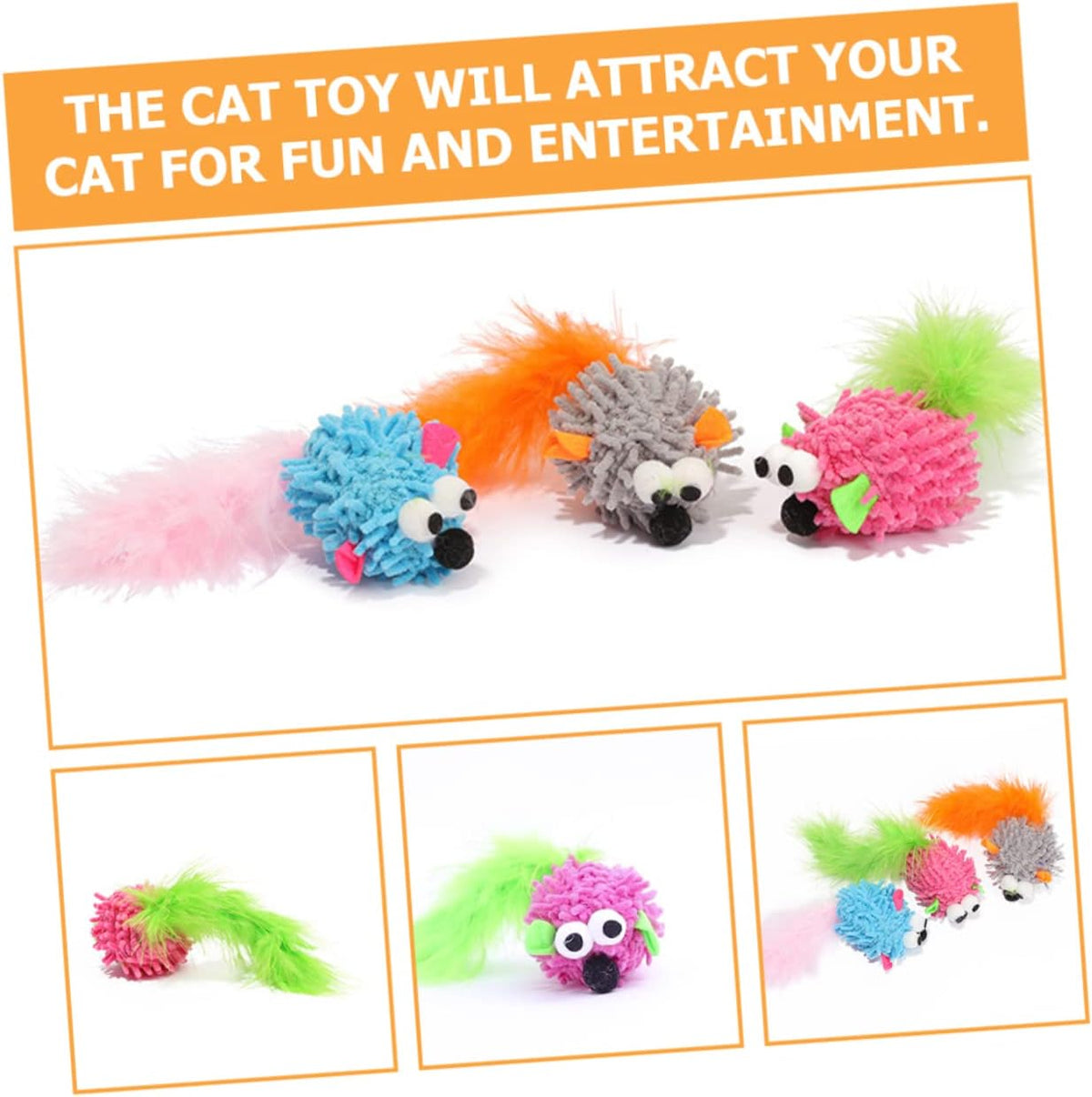 Wild Catz Hairy Tales Fabric, Feature Cat Toy