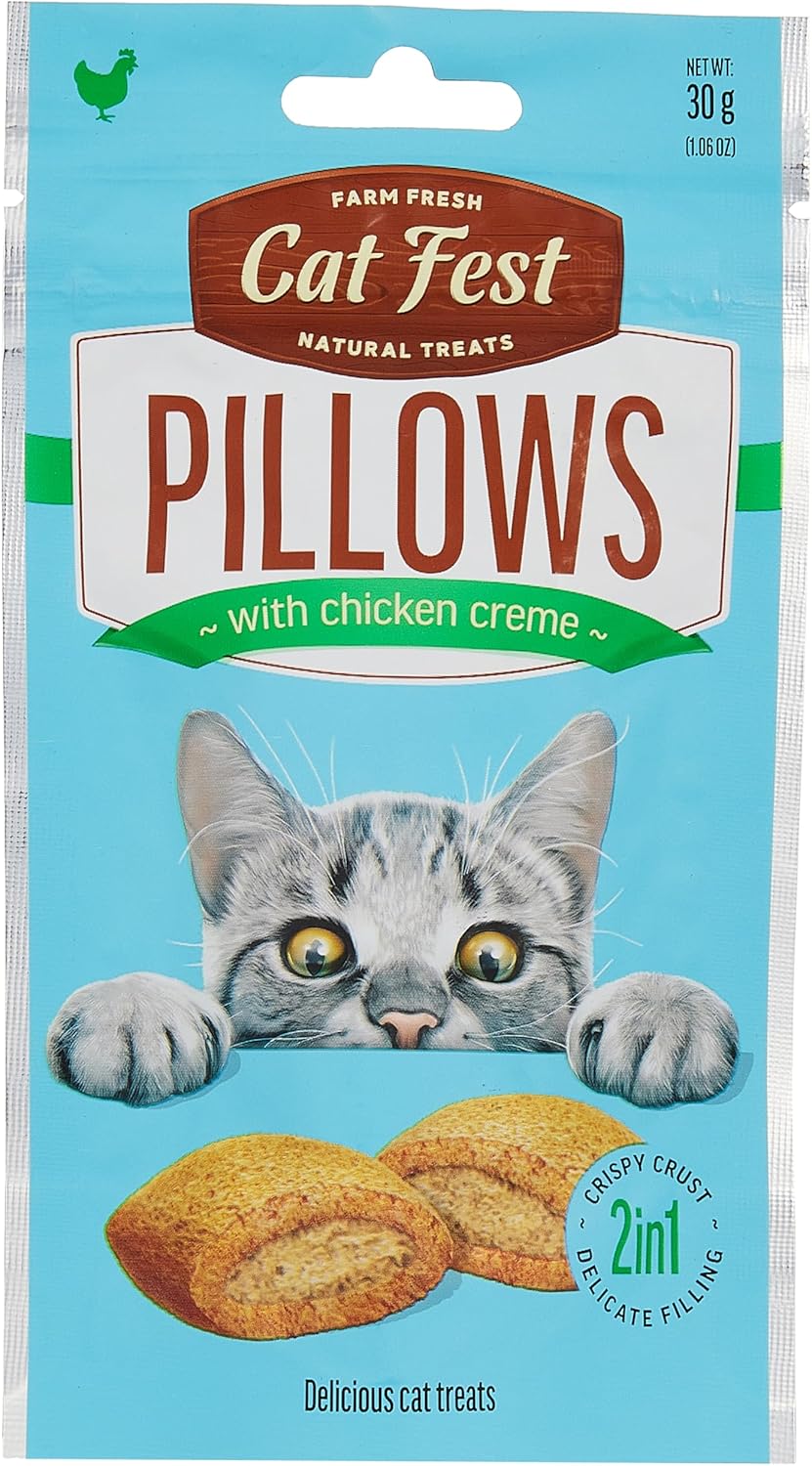 Cat Fest Pillows with Chicken Cream-30g