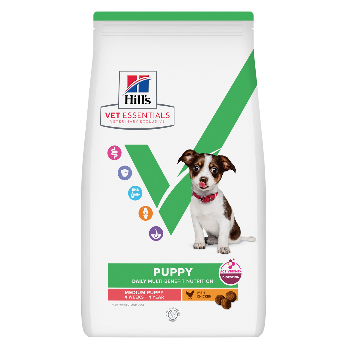 Hill's Vet Essentials Multi-Benefit Medium Puppy Dry Food with Chicken 2kg