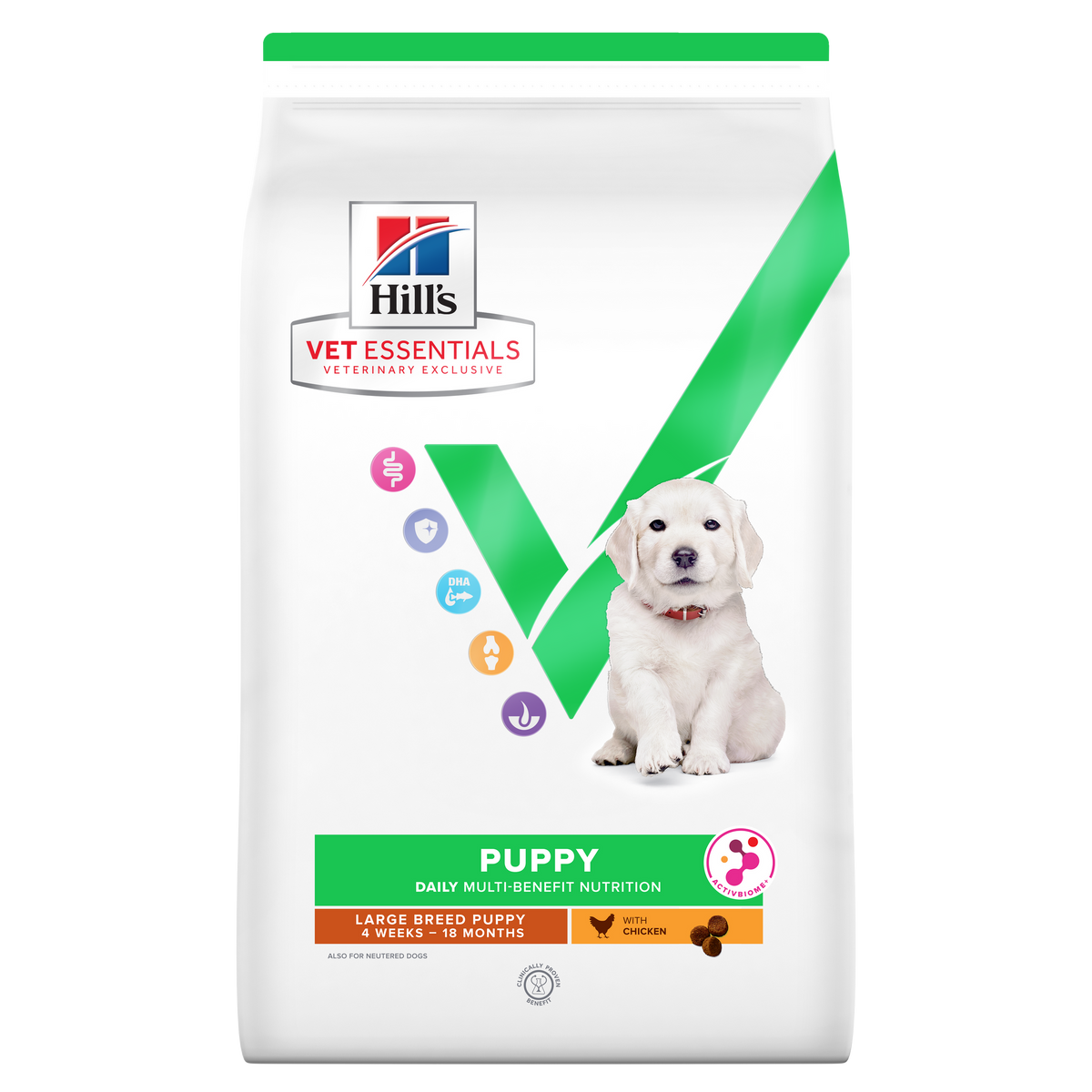 Hill's Vet Essentials Multi-Benefit Large Breed Puppy Food With Chicken 14kg