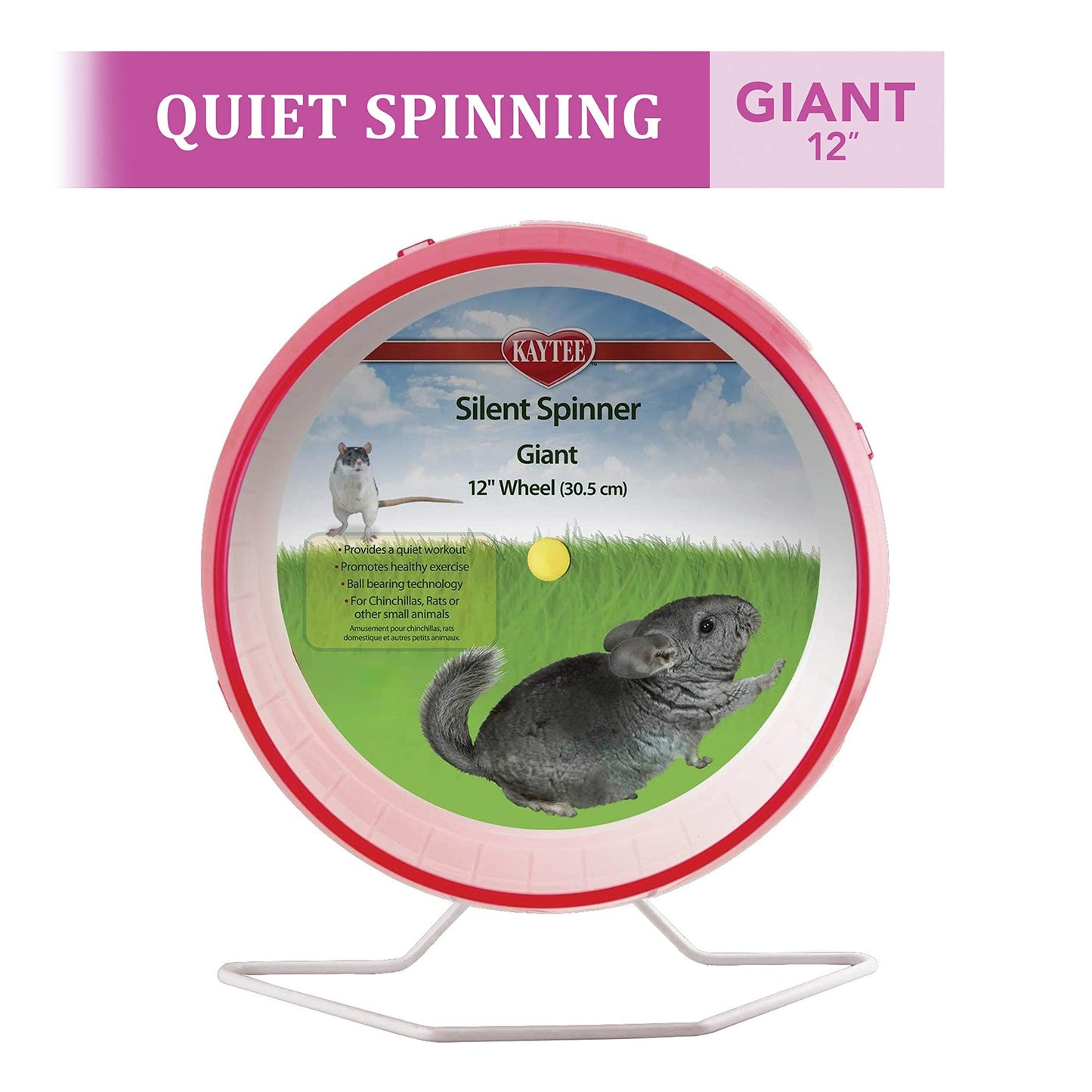 Kaytee Silent Spinner Wheel Giant 6/12In Balls And Wheels