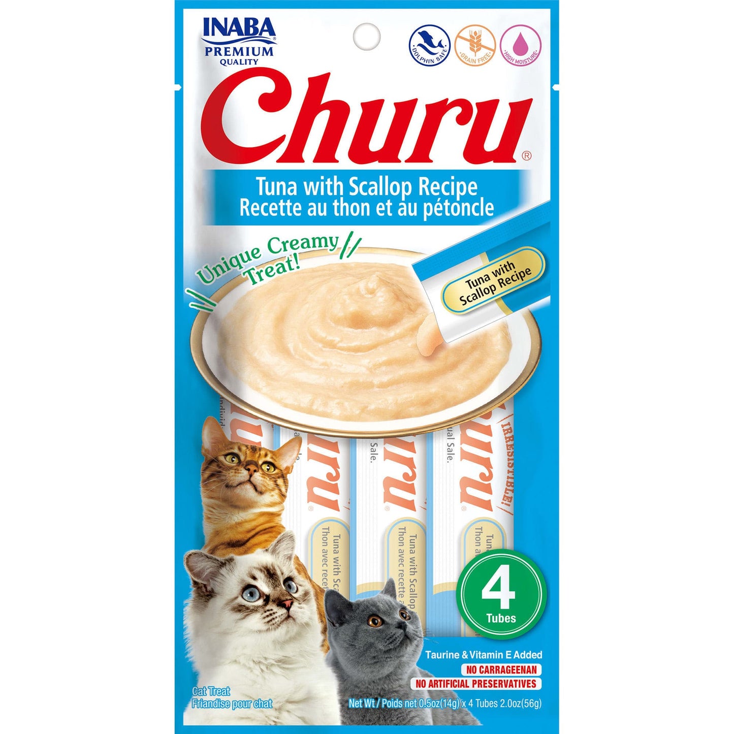 INABA CHURU TUNA WITH SCALLOP 56 g/4 sticks