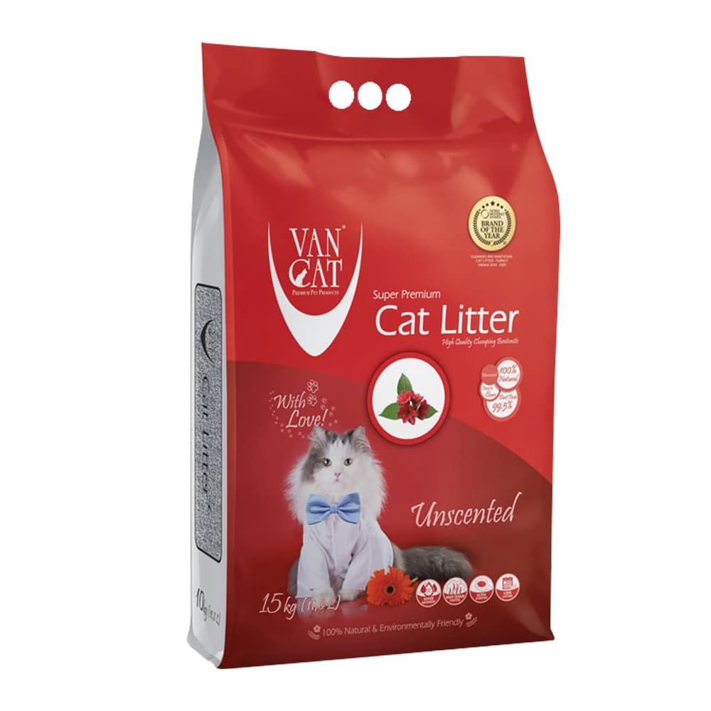 Van Cat White Clumping Compact Natural 15Kg Cat litter