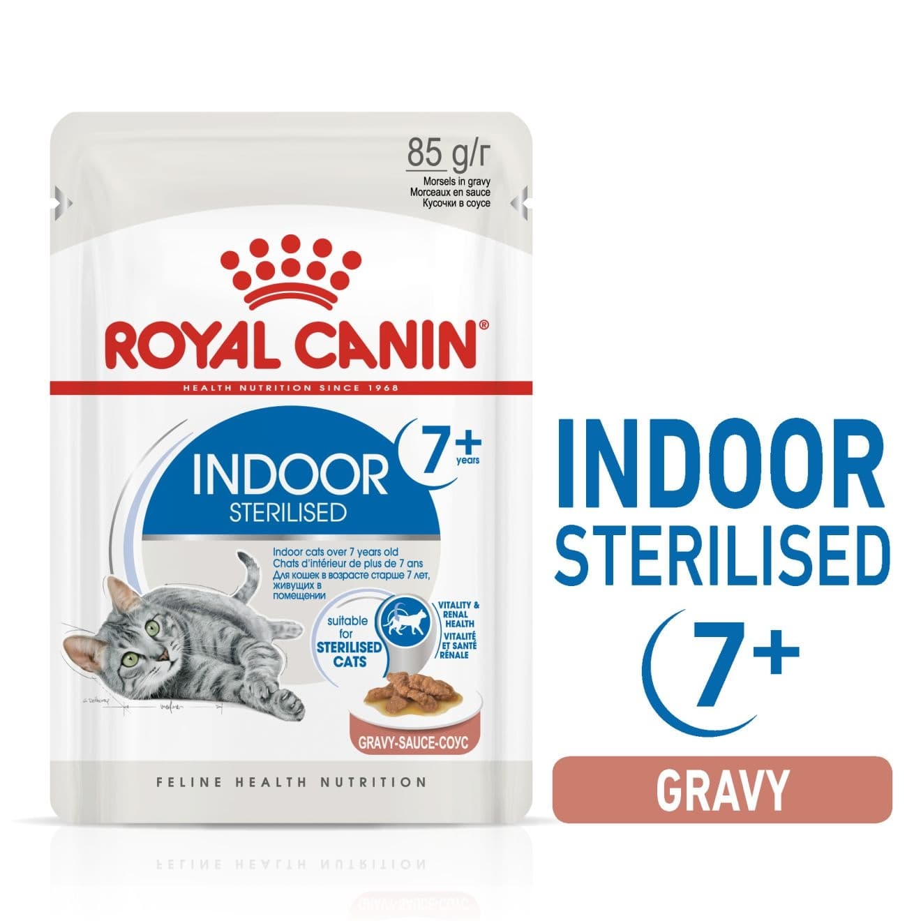 Royal Canin Feline Health Nutrition Indoor 7+ Sterilised Gravy(WET FOOD - Pouches)