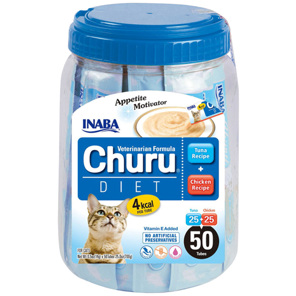 Inaba Churu Diet 14G - ( Sold Per Jar) 50- Pcs Cat Food Treats