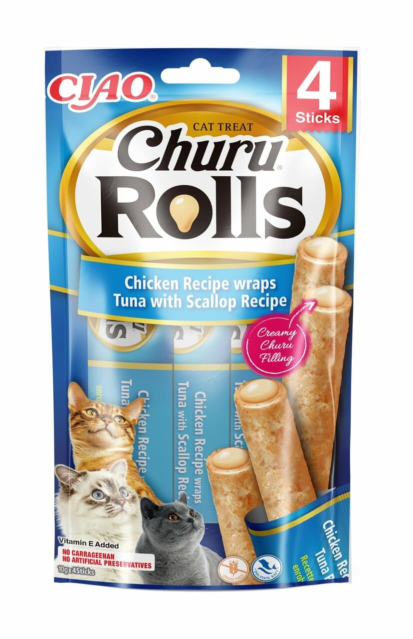 INABA CHURU chicken recipe wraps tuna with scallop recipe 40g/4 sticks per pack