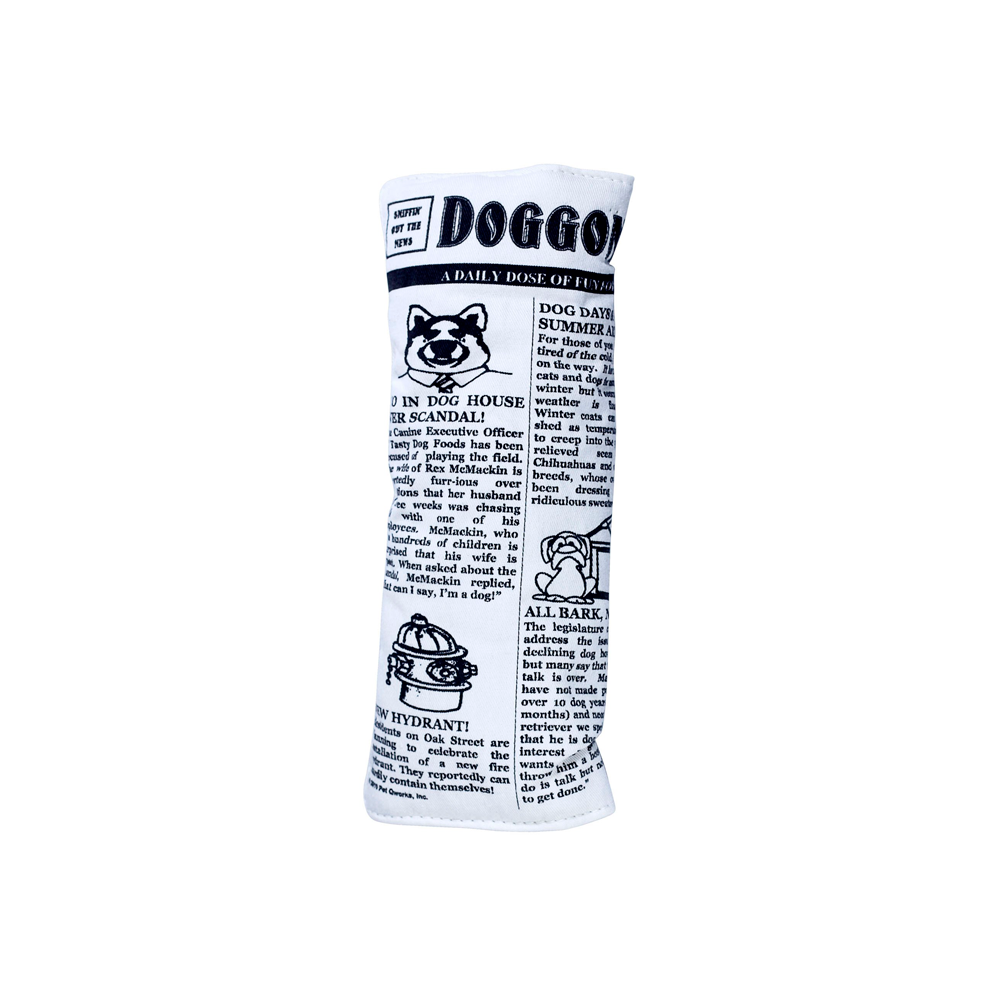 Petmate Ruff House Pet Newspaper Dog Toy With Squeaker