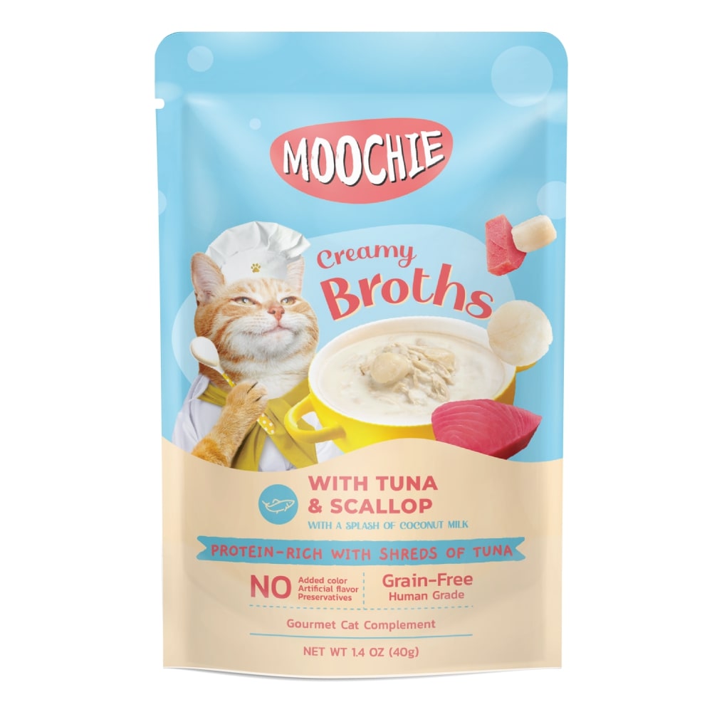 Moochie Creamy Broth with Tuna & Scallop 40g Pouch