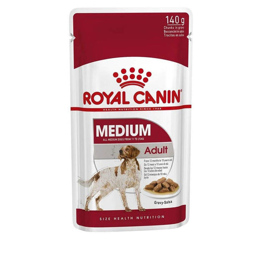 Royal Canin Size Health Nutrition Medium Adult (Wet Food - Pouches) 10 x 140 g