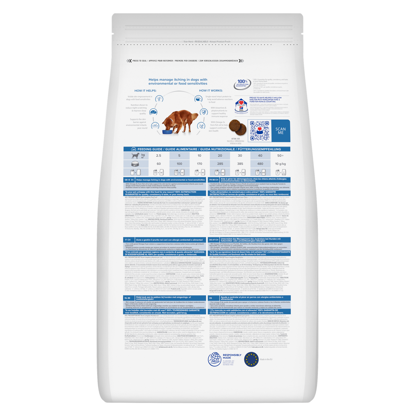 Hill's Prescription Diet Derm Complete Dog Food