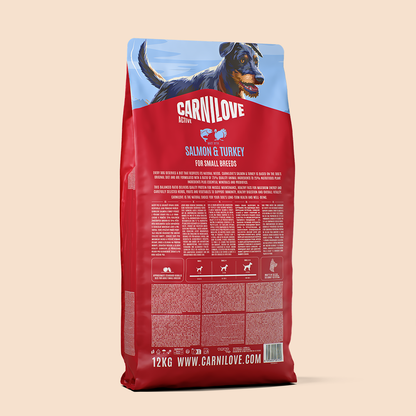 Carnilove Active Salmon & Turkey for Adult Small Breeds Dry Dog Food 12kg