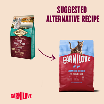 Carnilove Active Salmon & Turkey for Sterilised Adult All Breeds Dry Cat Food 2kg