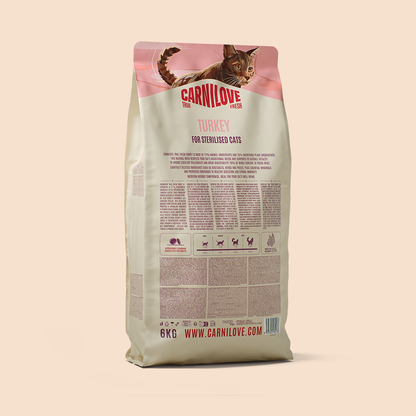 Carnilove True Fresh Turkey for Sterilised Adult All Breeds Dry Cat Food 6kg
