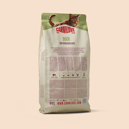 Carnilove True Fresh Duck for Sterilised Adult All Breeds Dry Cat Food 6kg