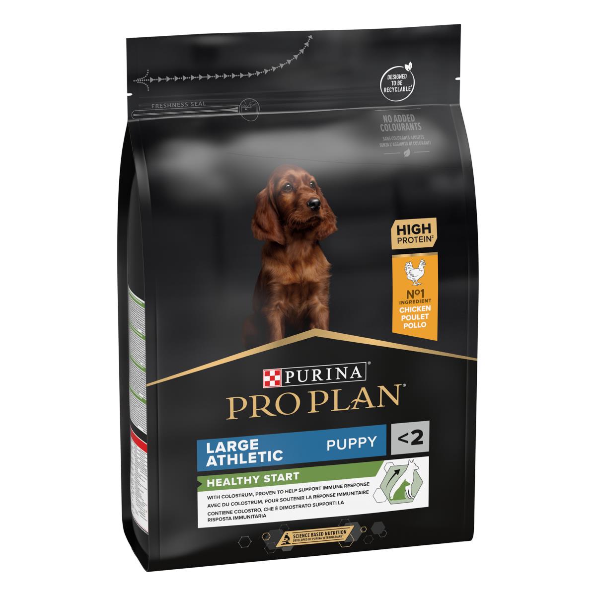 Pro Plan Healthy Start Large Athletic Puppy, Dry Dog food with Chicken, 3 kg