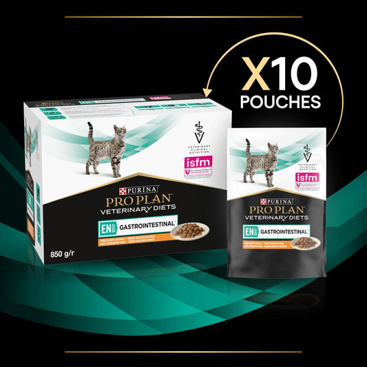 Purina Pro Plan Veterinary Diets EN St/Ox Gastrointestinal with Chicken Wet Cat Food 10 x 85g