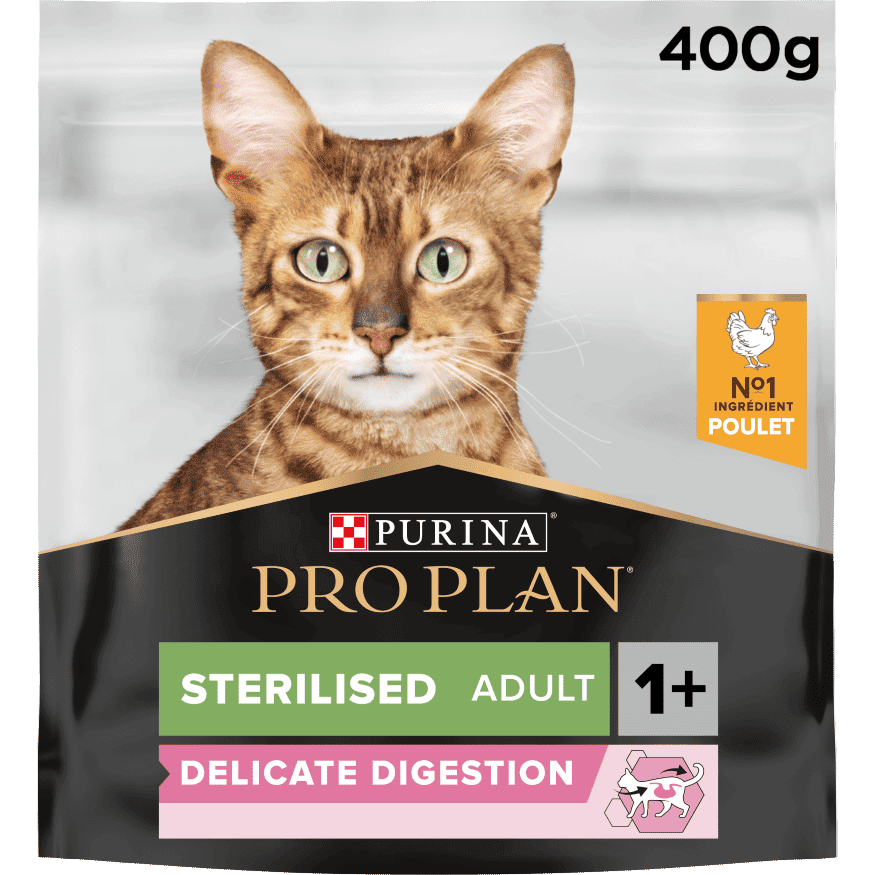 PRO PLAN STERILISED ADULT DELICATE DIGESTION CHICKEN, 400 G
