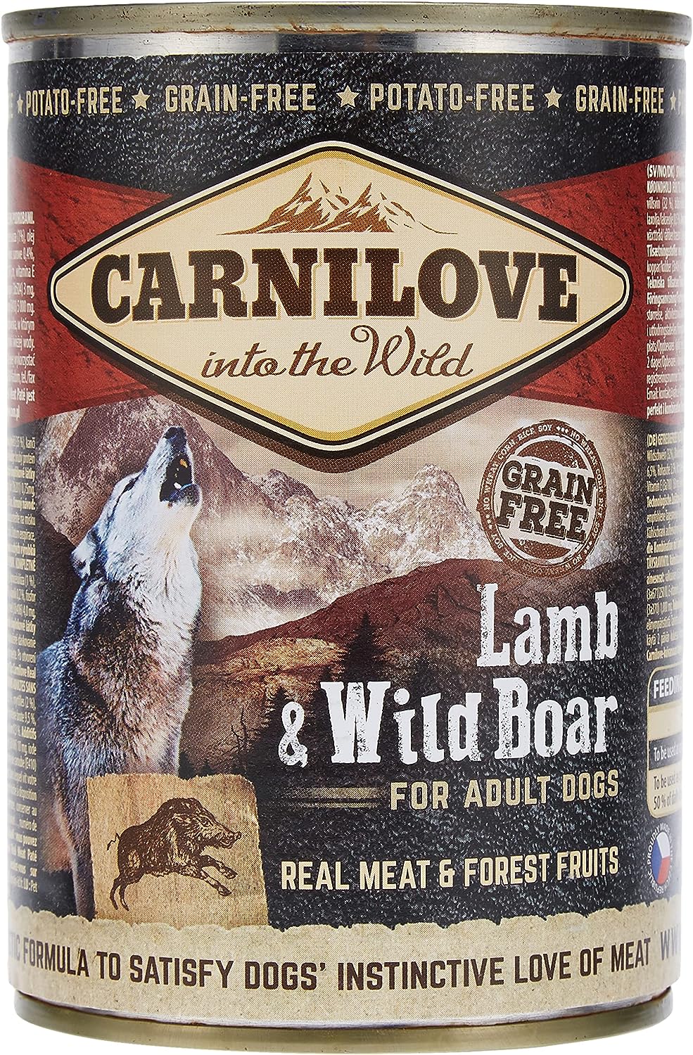 Carnilove Lamb & Wild Boar for Adult Dogs (Wet Food Cans) 400g