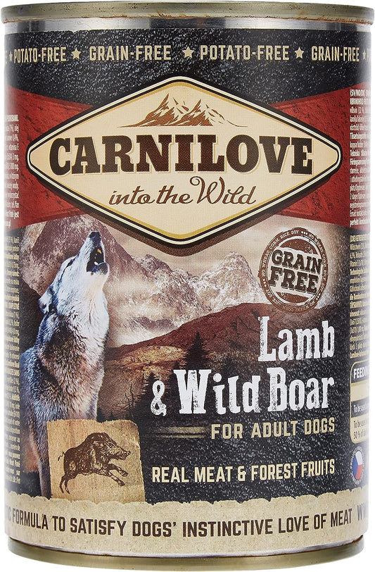 Carnilove Lamb & Wild Boar for Adult Dogs (Wet Food Cans) 400g