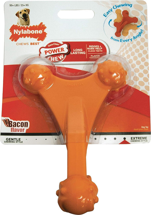 Nylabone Power Chew Axis Bone, Bacon Souper Nylon Chews