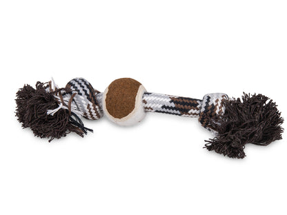 Vadigran Cotton Rope 2 Knots + Tennisball Brown - 26cm