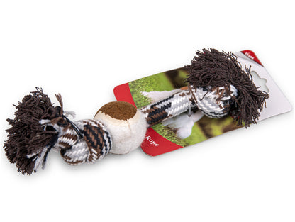 Vadigran Cotton Rope 2 Knots + Tennisball Brown - 26cm