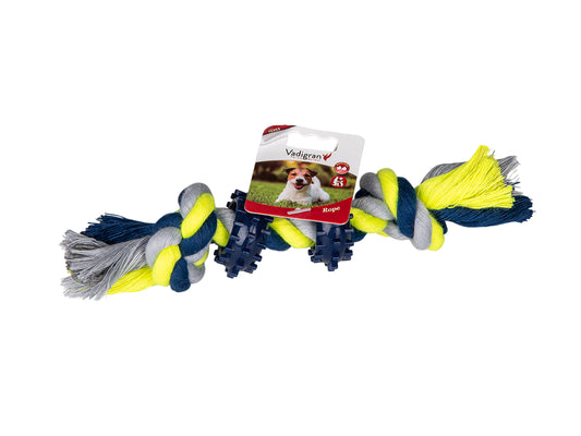 Vadigran Cotton Rope 2 Knots 2 Rings Blue-Yellow - 30g 16cm