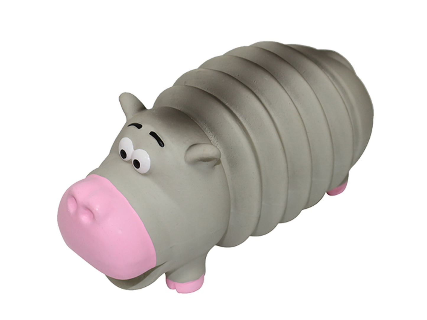 Vadigran Dog Toy Latex Hippo Ribble - 19.5cm