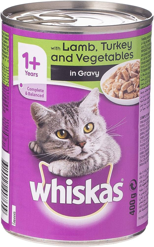 Whiskas Mince Lamb Turkey & Vegetables Wet Cat Food - 400G