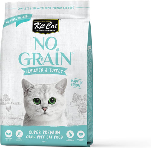 Kit Cat No Grain Super Premium Cat Food with Chicken & Turkey 1kg