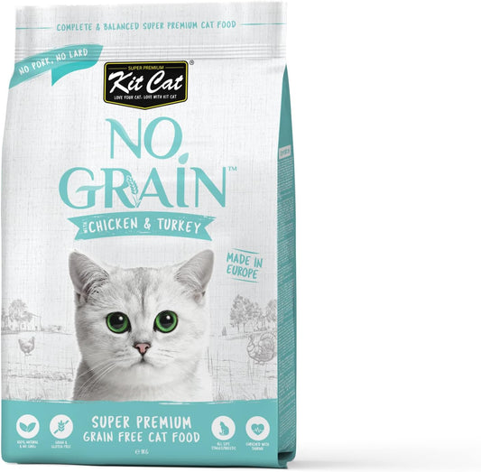 Kit Cat No Grain Super Premium Cat Food with Chicken & Turkey 1kg