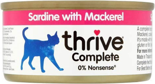 Thrive Complete Cat Sardine w/ Mackerel in Gravy 75g