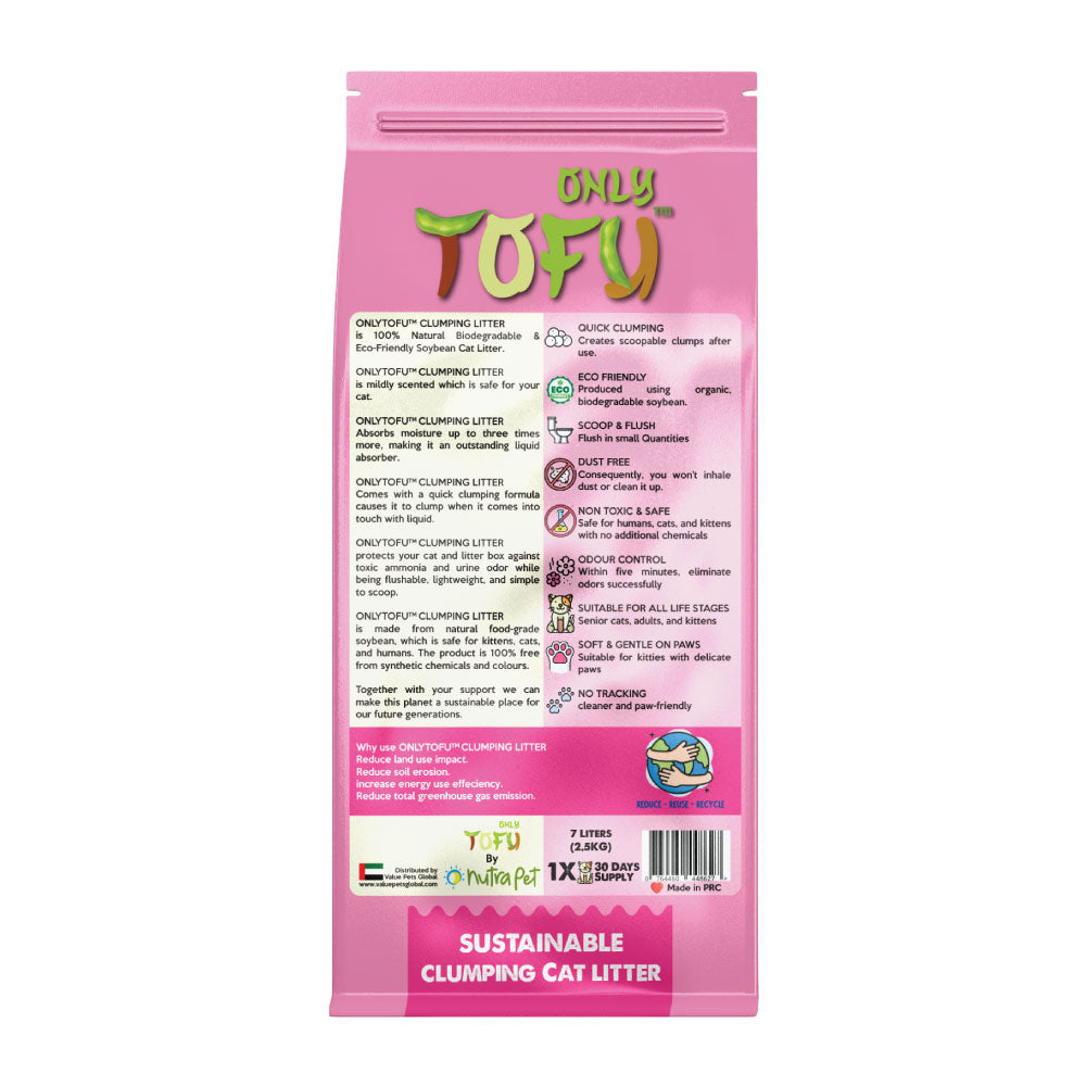 NutraPet Tofu Clumping Cat Litter Lavender Sticks - 7 Liters
